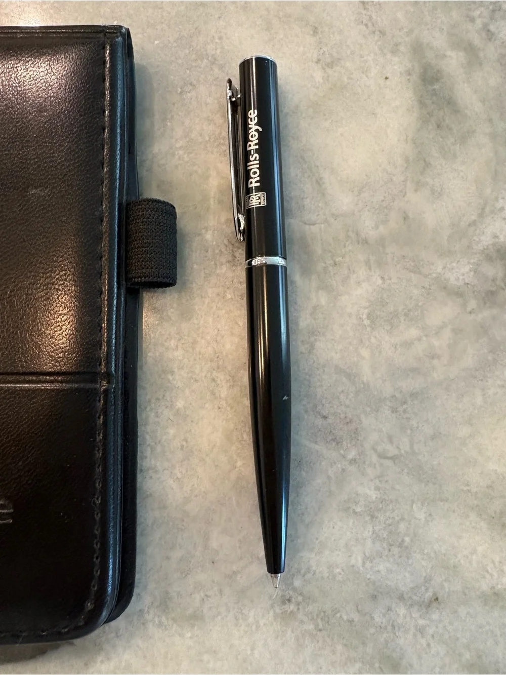 Rolls Royce Leed Mini Note Pad Cover and Ink Pen Set Black